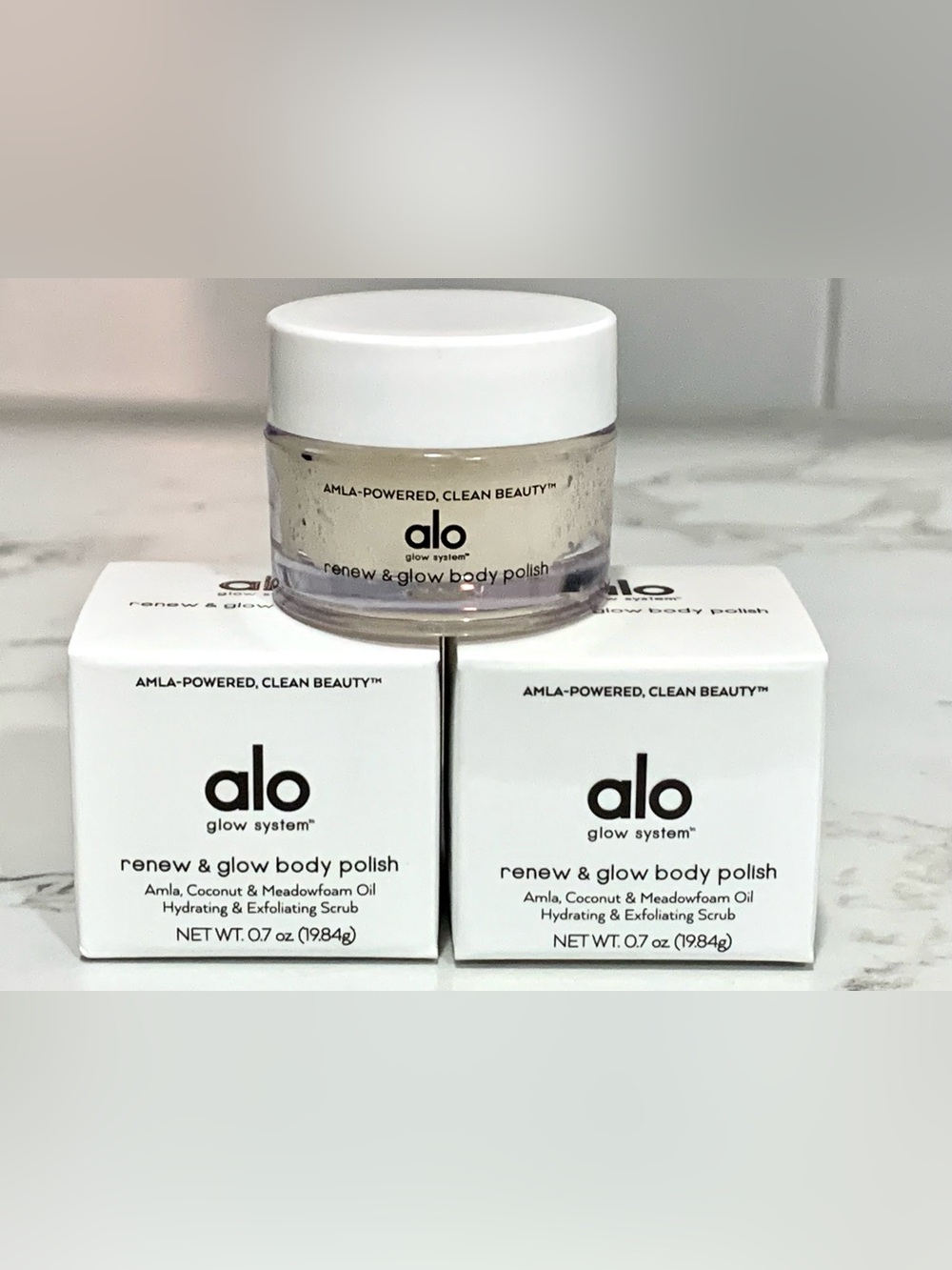 2X Alo Renew‎ & Glow body polish mini